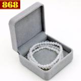Tràng chuỗi 108 hạt thạch anh trắng kèm hộp nhung