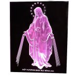 Tranh xe hơi Đức Mẹ ban ơn 10x12cm 12V