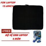 Túi chống sốc laptop 15.6" + km bộ vệ sinh laptop 4 món
