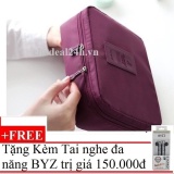 [HCM]Túi du lịch đựng đồ cá nhân Monopoly (Rượu vang)+Tặng Tai nghe BYZ S389 (Đen)