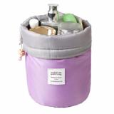 [HCM]Túi đựng mỹ phẩm chống bể chia lọ khi đi du lịch (Tím)