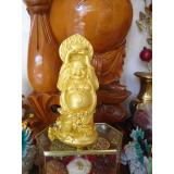 Tượng đá phật Di Lặc nâng vàng DLNV16