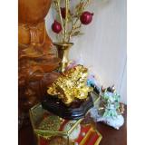 Tượng Thiềm Thừ xi mạ  vàng  cao cấp CX08 (Thiềm Thừ)