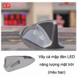 Vây cá mập đèn LED năng lượng mặt trời cho ô tô (Bạc)