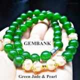 Vòng cổ cẩm thạch - ngọc trai tự nhiên gemstone bank