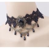 Vòng cổ choker đá đen to dạ tiệc cực sang chảnh