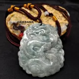 Vòng cổ đá cẩm thạch myanmar trạm rồng gemstone bank