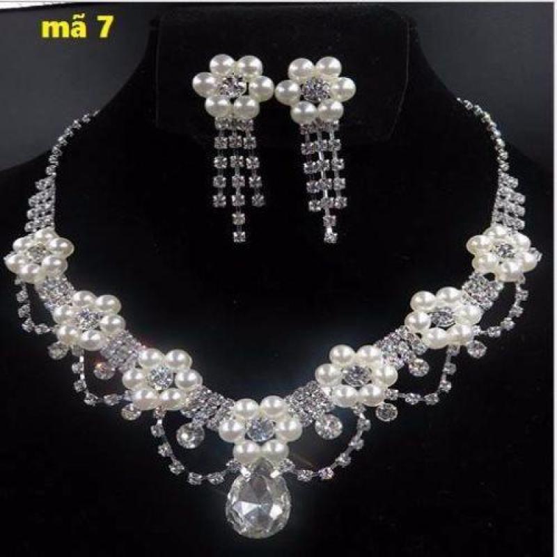 Vòng cổ kèm khuyên tai đi tiệc mv7 loai