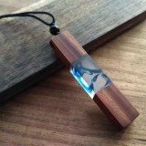 Vòng Cổ May Mắn Dây Chuyền Wood Resin Nhiều Màu Từ Gỗ Tự Nhiên ( Cổ Điển ) - Mộc