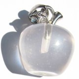 Vòng cổ quả táo Thạch Anh hồng Rose Quartz