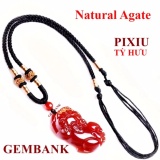 [HCM]Vòng Cổ Tỳ Hưu Mã Não Tự Nhiên GEMSTONE BANK