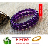 Vòng tay đá thạch anh tím