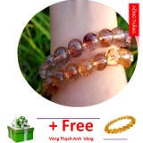  Red 10-lithium red quartz stone bracelet helps promote health and luck fortune