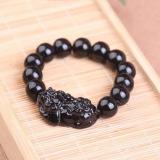 Vòng đá tỳ hưu đen 14 ly