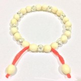 Vòng dâu trừ tà cho bé gái 9 bi bạc