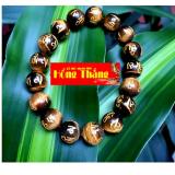 Vòng đeo tay mắt hổ khắc kinh phật (Om mani padme hum)