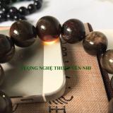 Vòng gỗ hóa thạch ( Hóa ngọc) 16mm- nâu đen