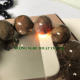Vòng gỗ hóa thạch ( Hóa ngọc) 16mm- nâu đen