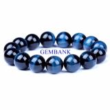 Vòng tay đá blue opal tự nhiên size lớn 13mm gemstone bank