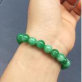 [HCM]Vòng tay đá cẩm thạch xanh lá 8ly