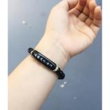 [HCM]Vòng tay đá đen phối phụ kiện . 8ly