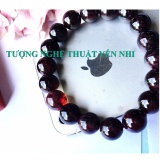 Vòng tay đá Garnet thiên nhiên size hạt 10mm