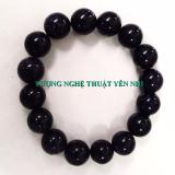 Vòng tay đá kim sa 12mm (Blue)