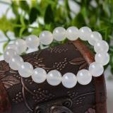 [HCM]Vòng tay đá mã não trắng thiên nhiên 12ly