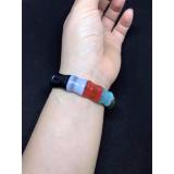 [HCM]Vòng tay đá mắt mèo ngũ sắc.