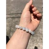 [HCM]Vòng tay đá thạch anh bọt tuyết 10ly
