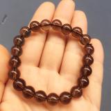 [HCM]Vòng tay đá thạch anh khói xám 8 ly