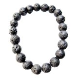 Vòng tay đá thiên thạch tektite s8 Gemstone Bank