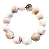 Vòng tay gỗ hóa thạch Gemstone Bank