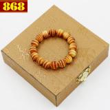 Vòng tay gỗ huyết long 10 ly 16 hat + hộp gỗ