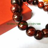 Vòng tay gỗ trắc đỏ cao cấp 12mm ( Vân Tuyển)