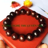 Vòng tay gỗ trắc đỏ cao cấp 12mm ( Vân Tuyển)