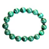 Vòng tay malachite 10 Gemstone Bank