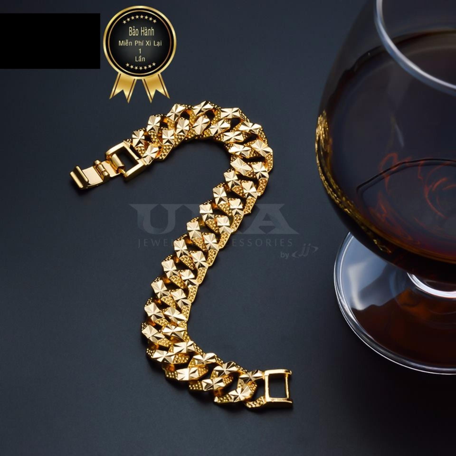 Lắc Tay Nam Mạ Vàng 18K