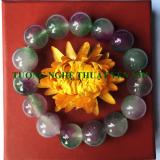 Vòng tay Pha lê tím phớt xanh hạt 12mm