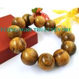 Vòng tay phong thủy cao cấp gỗ Gù Hương hạt 20mm-không hồ lô