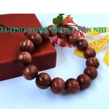 Vòng tay phong thủy cao cấp gỗ Hương đỏ hạt 12mm