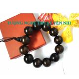 Vòng tay phong thủy cao cấp gỗ Mun  hạt 20mm
