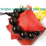 Vòng tay phong thủy cao cấp gỗ Mun  hạt 20mm