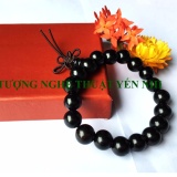 Vòng tay phong thủy cao cấp gỗ Mun Sừng hạt 10mm