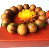 Vòng tay phong thủy cao cấp gỗ Ngọc Am hạt 16mm-không hồ lô