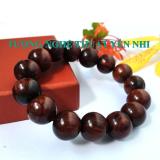 Vòng tay phong thủy cao cấp gỗ Trắc đỏ hạt 14mm-không hồ lô