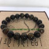 Vòng Tay Phong Thủy Đá Mắt Hổ Xanh Đen 10mm