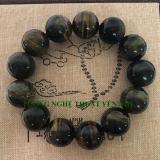 Vòng Tay Phong Thủy Đá Mắt Hổ Xanh Đen 16mm