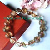 Vòng tay Thạch anh Kim sa size hạt 10mm