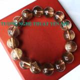 Vòng tay Thạch anh Kim sa size hạt 10mm